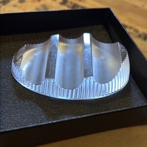 Brand New Solid Lead Crystal Cork Holder